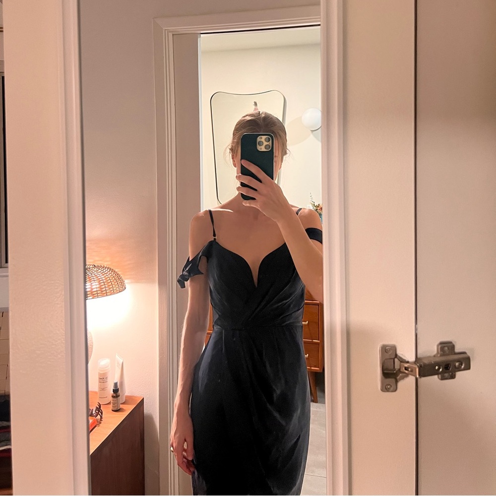 Zimmerman silk navy blue dress.